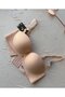 Whitney Imported Ektsra Push up Hand Covered Heart Detailed Seamless Soft Bra Without Underwire - 2