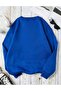 سترة صنشاين سمايلينج - سترة ساكس زرقاء مطبوعة بياقة دائرية كبيرة الحجم - 2