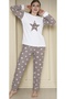 Plus Size Fleece Pajama Set - 4