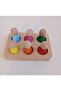 Peg Doll and Tray Matching Set of 6 Human Figures (waldorf)