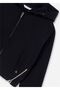 Black Sweatshirt for Girls - Zippered, Model 7487 - 2