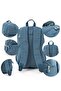 Women's Backpack Lightweight Fabric Multi-Pocket Cabin Size Travel Bag 43*30 cm - 4