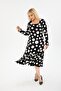 WOMEN'S PLUS SIZE BELOW KNEE SQUARE COLLAR LONG SLEEVE VISCOSE COMBED STYLISH DESIGN COMFORTABLE DRESS - 4