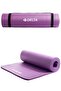 Comfort Floor 10 mm Pilates Mat with Carrying Strap Yoga Mat-Purple