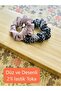 Women's Hair 2-Piece Rubber Buckle Set Bagel Scrunchi Buckle Set - 2