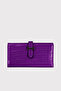 Astana Belt, Zipper, Wrist Strap, Phone Compartment, Croco Pattern, Plum Women's Wallet - 4