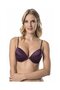 Le Jardin Valeria Ribbed and Stoned Micro Push-Up Bra with String Detail on the Back - 7007