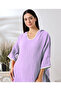 Lilac 4 Layer Muslin Hooded Adult Women's Poncho - 7