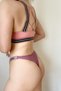 Sadie Pink Heart Collar Colorful Striped Paddeless Back Detailed Sports Bra - 4