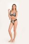Women's Black and White Patterned Underwire Bra Bralet Set - 3