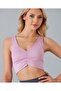 Aurafit Women's Croptop/Bustier with Gathered Front and Crisscross Back - 2