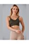 Aurafit V-Neck Back Cross Strap Design Sports Bra/ Bustier-9024 - 2