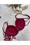 Le Jardin Valeria Ribbed and Stoned Micro Push-Up Bra with String Detail on the Back - 7007 - 5