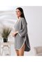 Dark Gray 4 Layer Muslin Hooded Adult Women's Poncho - 5