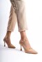 Women's Genuine Leather Pointed Toe Stiletto Heeled Shoes - 6