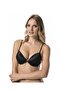 Le Jardin Valeria Ribbed and Stoned Micro Push-Up Bra with String Detail on the Back - 7007