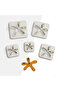 Starfish 5 Size Ceramic Mold - Polymer Clay and Jewelry Cut, Cookie Mold, No:449