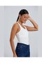 Aurafit Thick Strap Ribbed Padded Bustier That Can Be Worn Without a Bra -5058 - 4