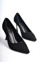 Women's Genuine Leather Pointed Toe Stiletto Heeled Shoes - 2