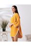 Mustard 4 Layer Muslin Hooded Adult Women's Poncho - 5
