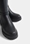 Black Side Zipper Buckle Women's Boots - 3