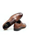 Brown Lace-Up Genuine Leather Men's Shoes - 2