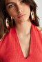 Linen Red Bustier - 4