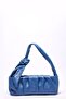Soft Napa Leather Baguette Look Drawstring Strap Detailed Shoulder Bag - My - - 2