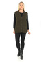 Women's V-Neck Winter Thick Wool Chain Modeled Knitwear Buttoned Pocket Mother Vest - 2