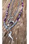 Purple-grey Set Consisting of 2 Designed Necklaces - 4