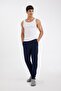 Z7145Az24Au - Regular Fit Lace-Up Elastic Pajama Bottoms - 2