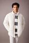 Regular Fit Stand Collar Lined Puffer Jacket with Zipper Pockets A3665Ax23Wn