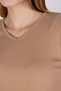2971 Model V-Neck Camisole Short Sleeve T-Shirt - Mink - 3