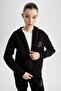 Fit Oversize Fit Hooded Zippered Sweatshirt Z3723Az22Wn - 6