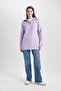 Regular Fit Zippered Stand Collar Knitwear Sweater Tunic B0191Ax23Wn - 2