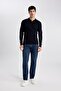 Standard Fit Polo Collar Thessaloniki Fabric Sweater B9713Ax24Au - 2