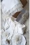 Special Design Baby Girl Hospital Discharge Set with Pearl and Lace Blanket - 2