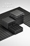 1066 Model 6-Piece Anthracite Garden Balcony Terrace Floor and Bath Mat - Outdoor Tile