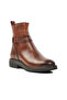 9856 Genuine Leather Women's Boots with Tan Fur Inside - 3