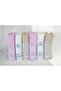 100% Cotton, Luxury Guipure Lace Detailed 6-Piece Towel Set - Perfect for Gifts, Baby Showers, and Bridal Trousseaus - Colorful - 6