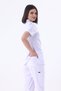 Premium Suit White - Flex Cargo Pocket Doctor Nurse Scrubs Uniform Medical Hospital Women Men - 2