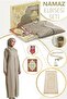 Mink Women's Practical Headscarf Zippered One Piece Prayer Dress Prayer Rug Set - 8