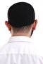 أسود الشتاء الصليب منقوشة المنسوجة Skullcap - 6