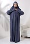 One-Piece Practical Hijab Robe Prayer Dress 8015 Anthracite