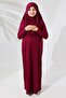 One-Piece Practical Hijab Children's Prayer Dress Fuchsia - 4