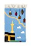 Digital Printed Children's Prayer Rug - With Kabeli Car - 44 X 78 Cm - 2