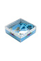 Velvet Covered Mini Quran Box - With Rosary - Blue
