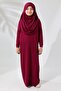 One-Piece Practical Hijab Children's Prayer Dress Fuchsia - 6