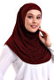 وشاح عملي للكبار باللون العنابي - 4