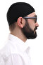 أسود الشتاء الصليب منقوشة المنسوجة Skullcap - 4